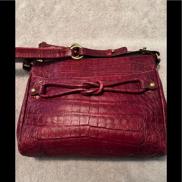 Brahmin Handbags - Vintage Brahmin Burgundy Bag, 1982